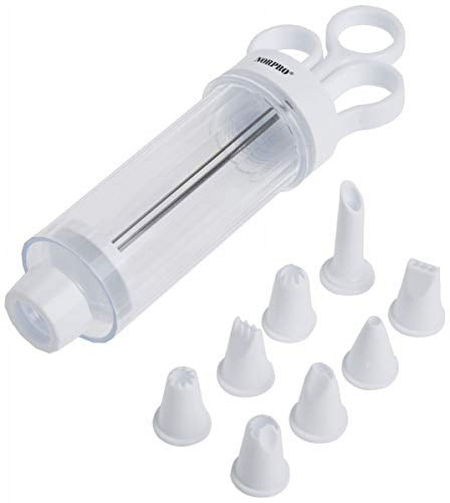 ANKROYU 8-Piece Cupcake Injector & Icing Tool Set - Cake Decorating Syringe For Flowers, Dots, Leaves - View #9