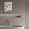thumbnail image 3 of Bathroom Decor Canvas Wall Art Rustic Bathroom Rules Sign Picture Red Bathroom Wall Decor Painting Framed Modern Artwork for Bathroom Toilet LaundryRoom Decor 12x16 inch, 3 of 6