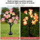 thumbnail image 5 of Lámpara de césped solar con forma de flor impermeable con luz de estaca de jardín LED (rosa 2 piezas) Likrtyny Para estrenar, 5 of 9