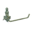 thumbnail image 2 of Handcrafted Cast Iron - Antique Bronze Cast Iron Mermaid Hand Towel Holder 10"", 2 of 3
