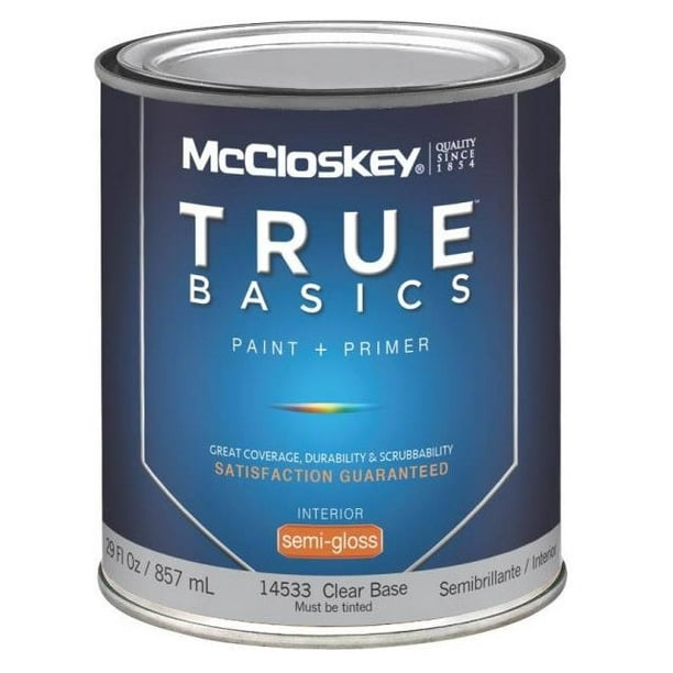 Mccloskey McCloskey 14533 True Basics Interior Latex SemiGloss Paint