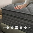 thumbnail image 2 of 14 inch Full Hybrid Mattress With Individually Wrapped Pocket Springs Semi Firm and High Density.Comes in a Box., 2 of 7