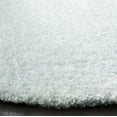 thumbnail image 4 of SAFAVIEH Joella Solid Plush Polyester Shag Area Rug, Aqua/Light Blue, 3' x 5', 4 of 6