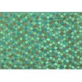 thumbnail image 1 of Ahgly Company Machine Washable Indoor Rectangle Southwestern Turquoise Blue Country Area Rugs, 2' x 4', 1 of 4