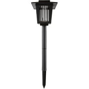 Pure Garden Solar Power UV Mosquito and Bug Zapper LED Light, Black