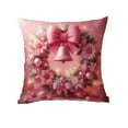 thumbnail image 2 of Seyotauo Pink Christmas Pillow Covers 18x18 Inch Cute Colorful Xmas Tree Deer Bow Pattern Throw Pillowcases Winter Holiday Outdoor Seasonal Farmhouse Cushion Cases Decor for Sofa Couch Bed, 2 of 6