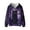 Purple Forest Cat, variant on FKELYI Fire American Football Rugby Starry Print Graphic Hoodies Kids Zipper Front Sweatshirt Boys Girls Fall Winter Jacket with Pockets Fleece Lining Hoodie, M