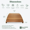 thumbnail image 3 of All Things Cedar FB48 4-ft Durable Outdoor Wooden Bridge - 46.5L x 35W x 7H, 3 of 6