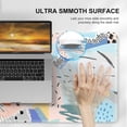 thumbnail image 2 of Desk Mat, Gaming Mouse Pad Large, XXL Keyboard Mat, Long Mousepad Matt with Stitched Edges, Non Slip Computer Mat, Extended Laptop Desk Pad Pattern Cute for Office Desktop, Boho Blue, 2 of 5