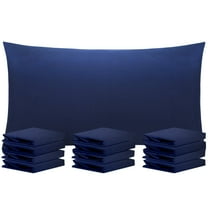 Ntbay 12 Pack Microfiber King Ultra Soft Pillowcases with Envelope Closure, Wrinkle, Fade and Stain Resistant Pillowcase Set, 20" x 36", Navy Blue