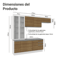 thumbnail image 3 of Cocina Integral Completa Armario de Vidrio Madesa Glamy BM16, 3 of 5