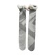 thumbnail image 5 of Ruifaya Calcetines hasta la rodilla de lolitas con lazo y cordones, medias hasta el muslo, calcetines con pompones hasta la pantorrilla, 5 of 6