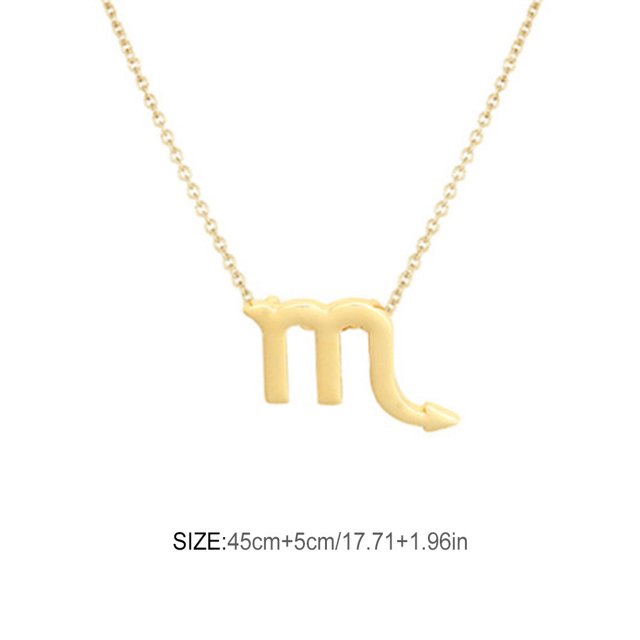 Constellation Theme Friendship Necklace Creative Comfortable Ins Exquisite Durable Rust-proof Lightweight Fashion Accessory Scorpio gold