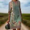 thumbnail image 4 of Vestidos casuales de verano Vestidos de playa estampados elegantes Transpirables para fiestas navideñas FLhrweasw Para estrenar, 4 of 6