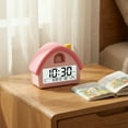 thumbnail image 5 of Unique Bargains House-Shaped Alarm Clock Pink Bunny 4.3"L x 2.4"W x 5.0"H, 5 of 6