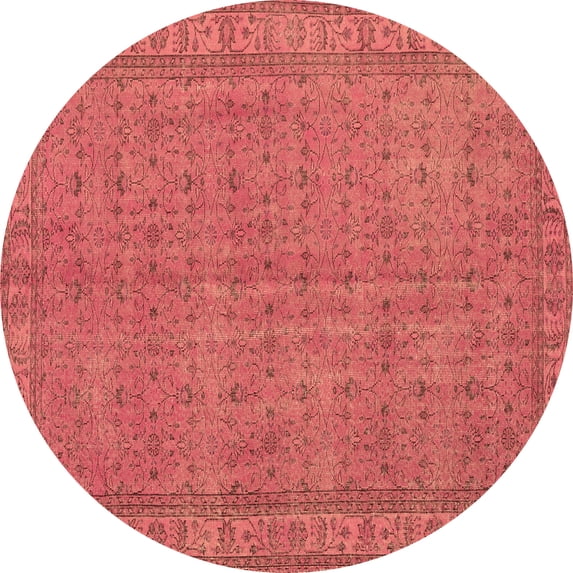 Ahgly Company Indoor Round Persian Brown Bohemian Area Rugs, 6' Round