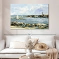 thumbnail image 2 of Elephant Stock Rocky Shore Coastline I Wall Art - Horizontal Canvas Wall Art - Living Room Wall Decor - Beach Canvas - Blue And Brown Decor By Ethan Harper - 51" x 34", 2 of 4