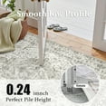 thumbnail image 4 of ATHOPE 2x3 Entryway Rugs for Entrance Kitchen Bathroom, Washable Soft Small Area Rug with Non-Slip Backing, Floral Vintage Distress Print Pattern Doormat, Cream, 4 of 8