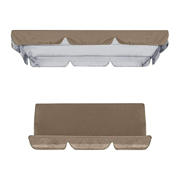 Silla de exterior con protección solar, asiento de relajación para jardín, impermeable, diseño plegable, estilo moderno, para patio, playa, portátil, duradera, fácil de montar, material sintético, re