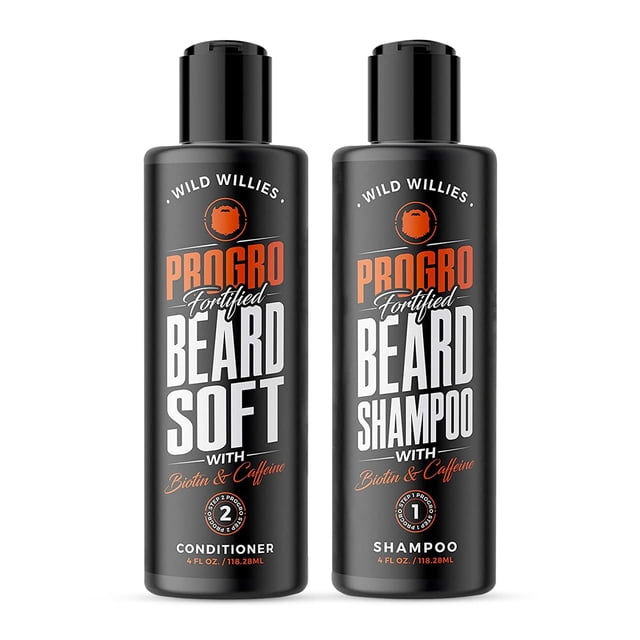 Kit de champú y acondicionador para barba Wild Willies PROGRO 120 ml