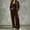 Brown, variant on Women's 2 Piece Velour Tracksuit Set Zip up Long Sleeve Hooded Jacket and Wide Leg Pants Fall Winter Solid Velvet Casual Outfit for Daily Walking and Leisure Wear S-5XL Black