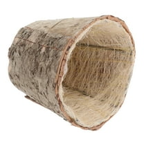 PENIKOKO Rustic Garden Planter Wood and Iron Flower Pot for Christmas Decoration 1Pcs