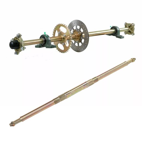 Quads Rear Axle, Galvanizing 930mm Go Kart Rear Axle Steel Alloy for Drift Trike