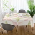 thumbnail image 3 of Yayeee Tablecloths 54" x 54" Rectangle Wrinkle Resistant Party Table Cover, Pastel Pink Geometric, 3 of 8
