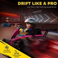 thumbnail image 3 of Qaba 24V 8.1 MPH Electric Go Kart for Kids, 7AH Battery Powered Drift Kart with Dual Motors, Soft Start, Safety Belt for Kids 8-12 Years, Pink, 3 of 9