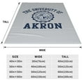 thumbnail image 4 of University of Akron Blanket Large Luxury Fleece Soft Anti-Static Anti-Pilling Flannel Bed Blanket, 4 of 5