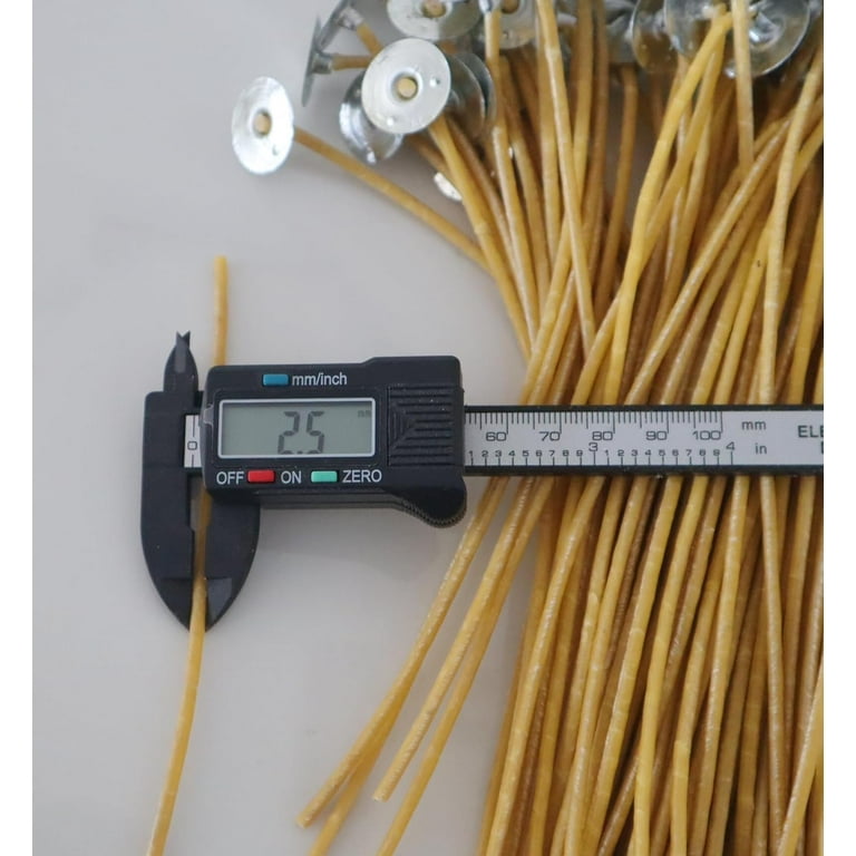 100 PCS 3.6 Inch Hemp Candle Wicks 2.5mm Beeswax