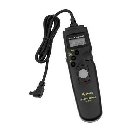 Aputure Remote Shutter Release Timer/Intervalometer - 3C Camera Remote for Professional Canon Cameras (Replaces Canon's RS 80-N3)