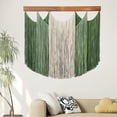 thumbnail image 5 of Jiibva Macrame Wall Hanging Boho Handmade Woven Tapestry Tassel Craft Ornament Wall Art Natural Cotton Rope Bohemian Chic Wall Decor, 5 of 7