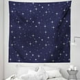 thumbnail image 1 of Space Tapestry, Night Sky Stars Romantic Cosmos Themed Image Dotted Background Constellation, Fabric Wall Hanging Decor for Bedroom Living Room Dorm, 5 Sizes, Purple White, by Ambesonne, 1 of 1