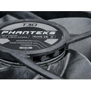 Phanteks T30-120 fan, premium high-performance fan, PWM, Black/Grey