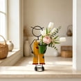 thumbnail image 6 of Garden Planter Statue,Vintage Painted Iron Character Figurine Detachable Small Metal Bucket Stable Round Base,Outdoor Fleshy-leaved Plant Flower Pot for Yard Patio Flower Bed Layout, 6 of 7