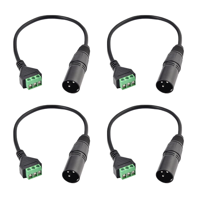 Cable adaptador Teansic XLR macho a terminal de 3 pines