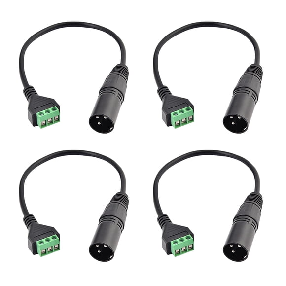 Cable adaptador Teansic XLR macho a terminal de 3 pines