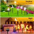 thumbnail image 6 of Christmas Decor Stake Lights Outdoor, Teqhome 5Pcs Solar Stake Light IP44 Waterproof Landscape Lights, Reindeer Snowflake Bell Christmas Tree Santa Claus Light Xmas Pathway Lights (Mix), 6 of 12