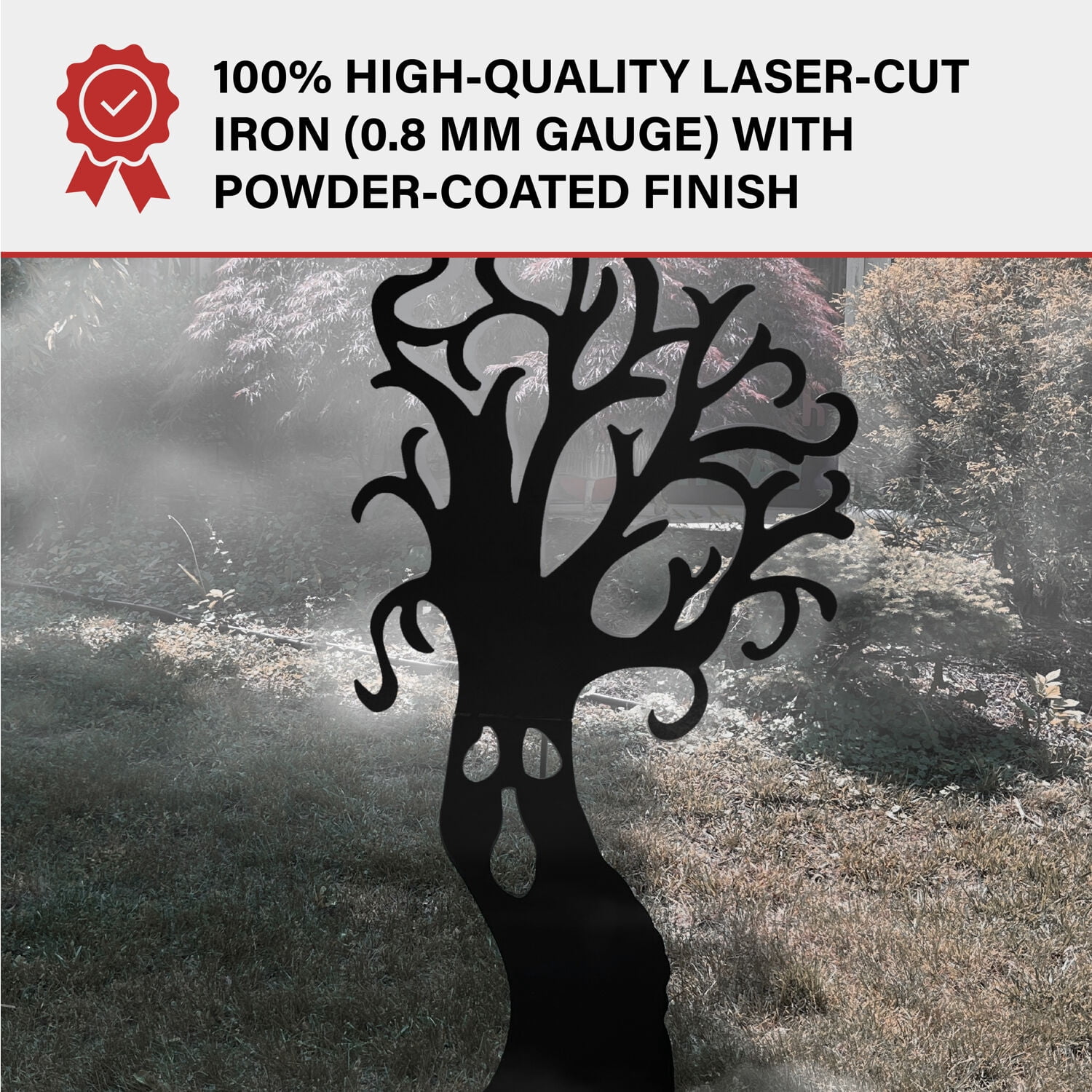 Haunted Hill Farm Haunted Tree Iron Halloween Silhouette