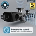 thumbnail image 5 of Barra de sonido Bluetooth Majority de 140 W para Smart TV | Barra de Sonido Inalámbrica 2.1 de 31" para TV con Sonido 3D | Altavoces para TV Barra de Sonido con Subwoofer Incorporado | HDMI, AUX, Mini, 5 of 5