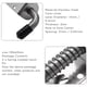 thumbnail image 4 of 2 pasadores de cierre de acero inoxidable de 5 pulgadas con resorte, 2 mm de grosor, para cerradura de puerta, cepillados, s20241224330, 4 of 5