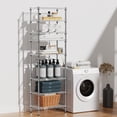 thumbnail image 7 of IZEUK 8 Tier Metal Wire Shelf, Adjustable Bookshelf, 23.6 W x 13.8 D x 79.5 H, 2000 lbs Capacity, Chrome, 7 of 7