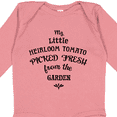 thumbnail image 4 of Inktastic My Little Heirloom Tomato Picked Fresh from the Garden Boys or Girls Long Sleeve Baby Bodysuit, 4 of 5
