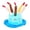 Blue(Hat), variant on Cat Birthday Hat and Bandana Scarf, Cat Birthday Outfit Party Hat Dog Costumes Cute Lace Puppy Bib Scarf Party Decorations Set for Small Medium Cats & Doggy(Red)