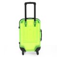 thumbnail image 2 of Sioweci Kids Mini Luggage Toy with Retractable Handle Large Capacity Transparent 4 Spinner Wheels Cosmetics Snacks Storage Doll Travel Rolling Suitcase Green, 2 of 13