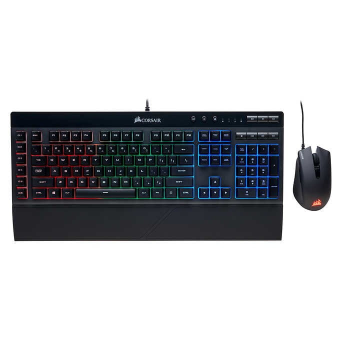 CORSAIR K55 RGB Gaming Keyboard and Harpoon RGB Gaming Mouse Combo