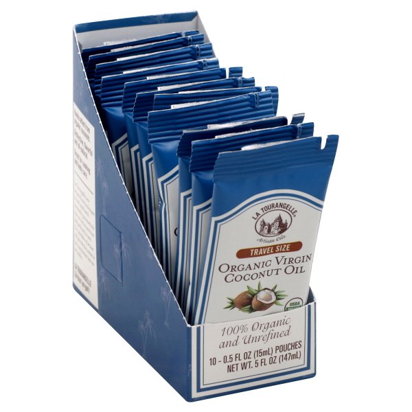 La Tourangelle, Organic Virgin Coconut Oil Pouch, 10-pack carton (0.5 ...