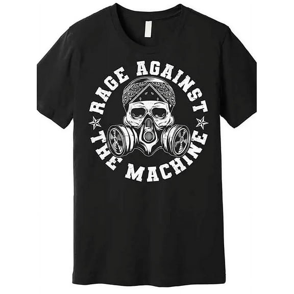 Rage Against the Machine Men's Graphic T-Shirt - Black, Short Sleeve, Round Neck, Street Style, Polyester Blend, Casual Summer Tee