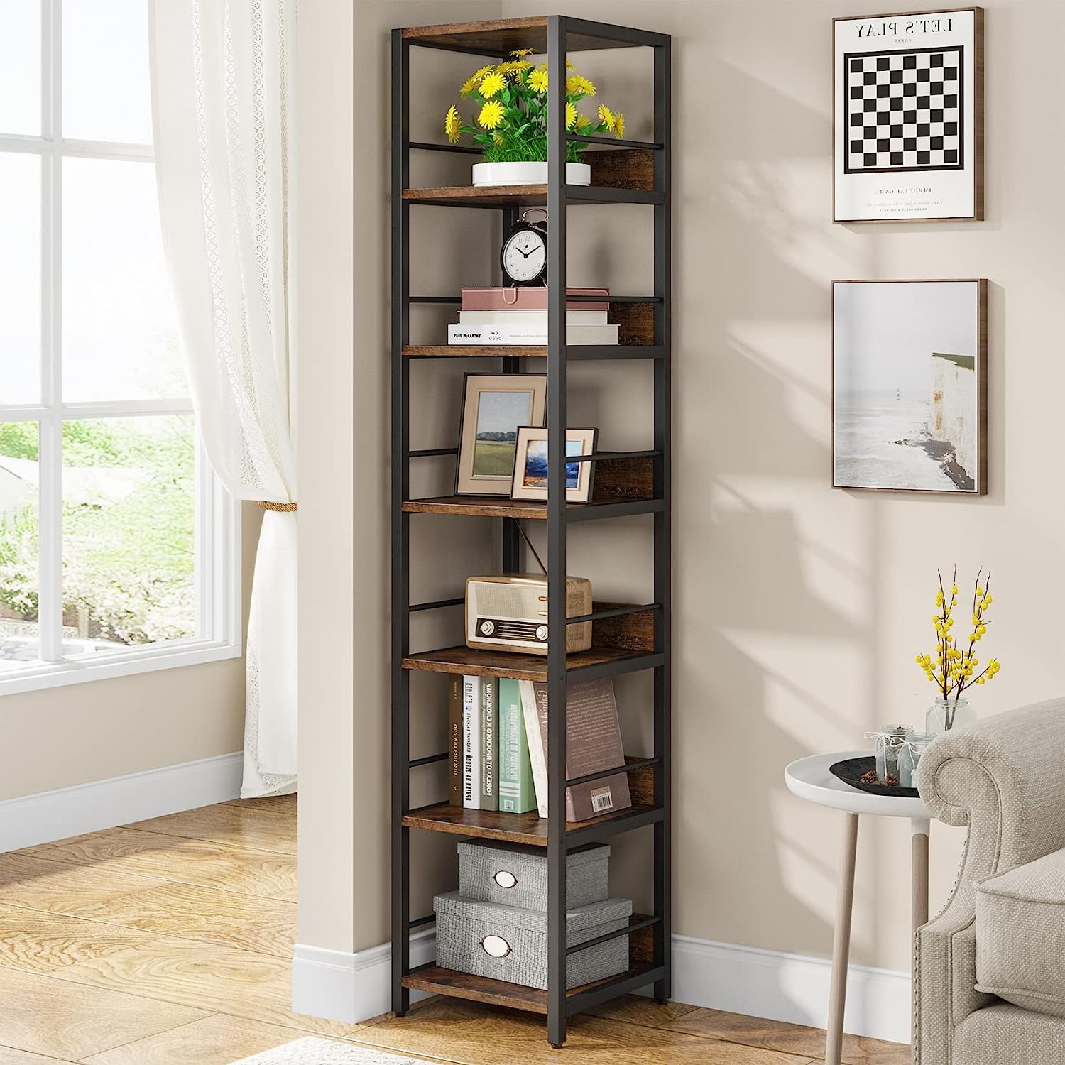Bibliothèque étagère Meuble De Rangement - Sonoma Gris 31x24x77 Cm Bois Ingenierie Bt974 99057364
